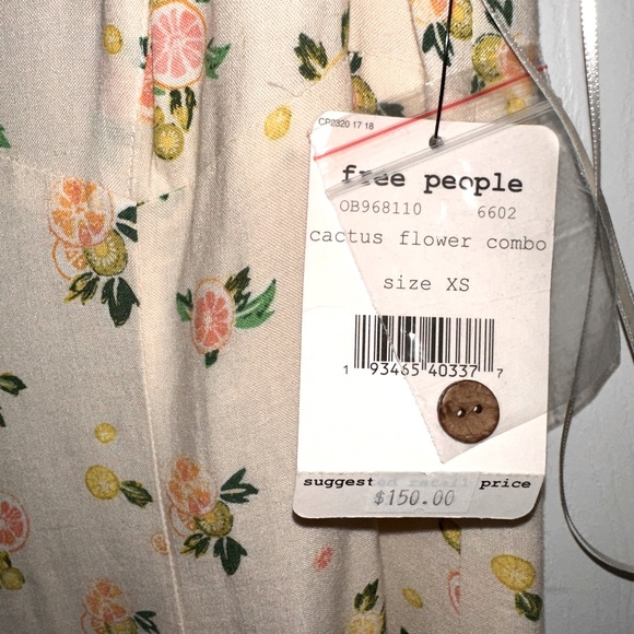Free People Cactus Flower Combo Cream Dress - Picture 3 of 5